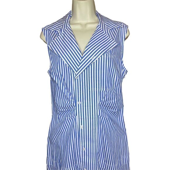Derek Lam 10 Crosby Satina Sleeveless Button Front Shirt Dress NWT Size 8 - Picture 3 of 8